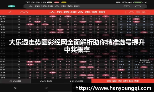 大乐透走势图彩经网全面解析助你精准选号提升中奖概率
